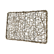 Panel tejido rectangular para decoraci&oacute;n de paredes